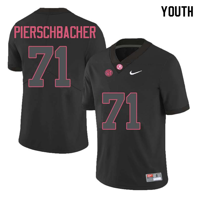 Youth #71 Ross Pierschbacher Alabama Crimson Tide College Football Jerseys Sale-Black
